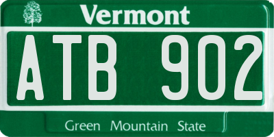 VT license plate ATB902