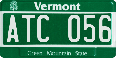 VT license plate ATC056