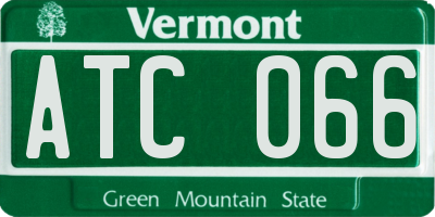 VT license plate ATC066