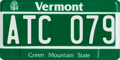 VT license plate ATC079