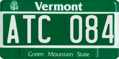 VT license plate ATC084