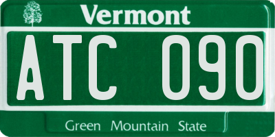 VT license plate ATC090