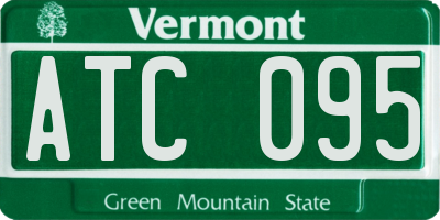 VT license plate ATC095
