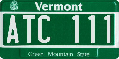 VT license plate ATC111