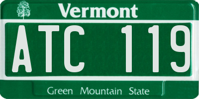 VT license plate ATC119