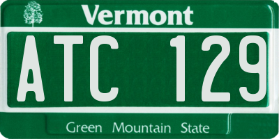 VT license plate ATC129