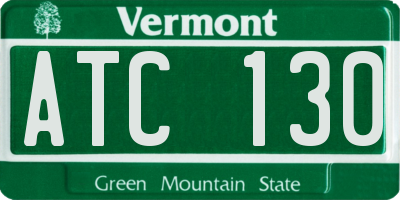 VT license plate ATC130