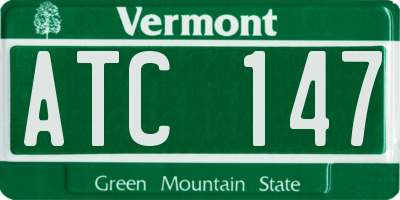 VT license plate ATC147