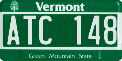 VT license plate ATC148