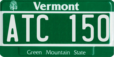 VT license plate ATC150