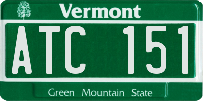 VT license plate ATC151