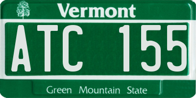 VT license plate ATC155