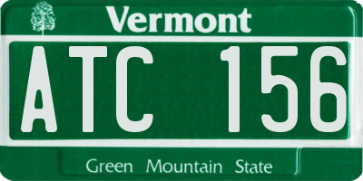 VT license plate ATC156