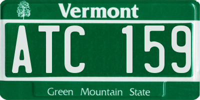 VT license plate ATC159