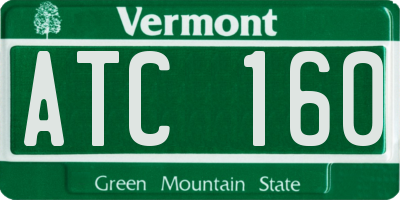 VT license plate ATC160