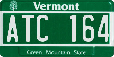VT license plate ATC164