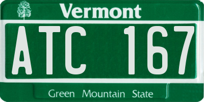 VT license plate ATC167