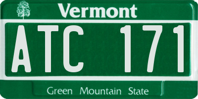 VT license plate ATC171