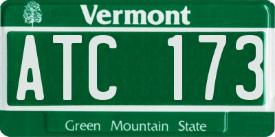 VT license plate ATC173