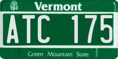 VT license plate ATC175