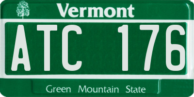 VT license plate ATC176