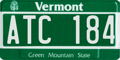 VT license plate ATC184