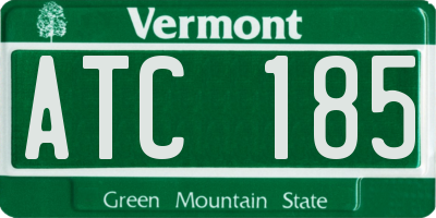VT license plate ATC185