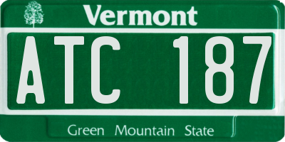 VT license plate ATC187