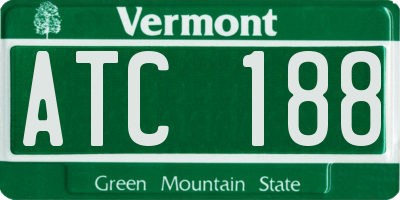 VT license plate ATC188