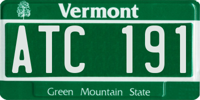 VT license plate ATC191
