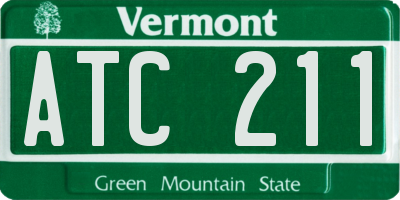 VT license plate ATC211
