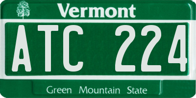 VT license plate ATC224