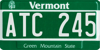 VT license plate ATC245