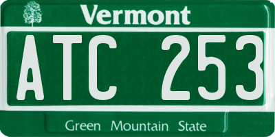 VT license plate ATC253