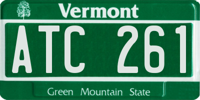 VT license plate ATC261