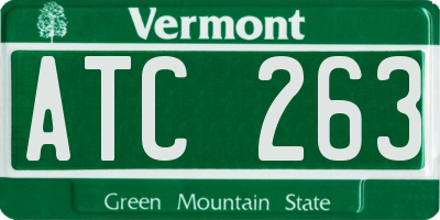 VT license plate ATC263