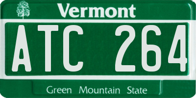 VT license plate ATC264