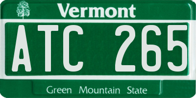 VT license plate ATC265