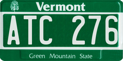 VT license plate ATC276