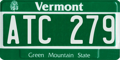 VT license plate ATC279