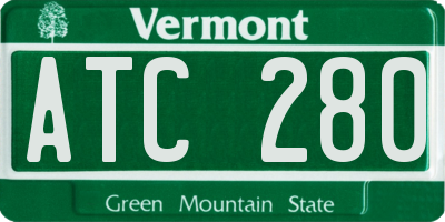 VT license plate ATC280