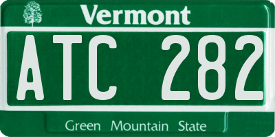 VT license plate ATC282