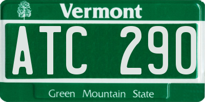 VT license plate ATC290