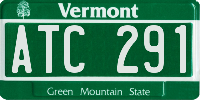 VT license plate ATC291