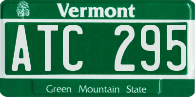 VT license plate ATC295