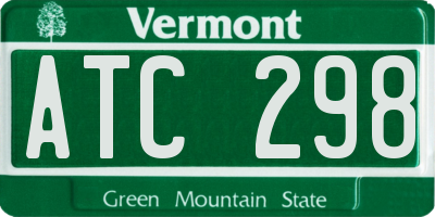 VT license plate ATC298