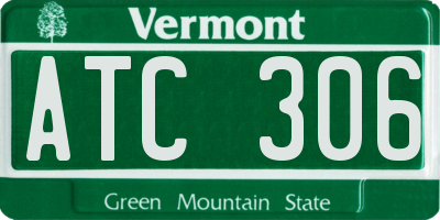 VT license plate ATC306