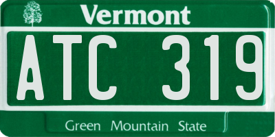 VT license plate ATC319
