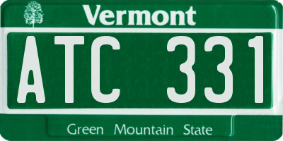 VT license plate ATC331