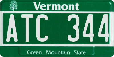 VT license plate ATC344